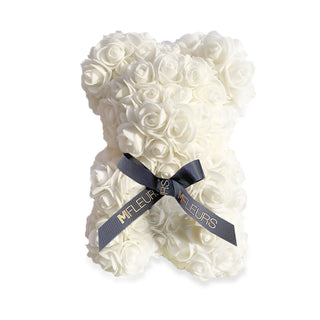 ROSE BEAR WHITE | Small 10inch